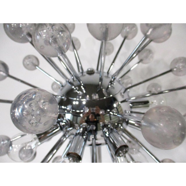 Chrome Robert Sonneman Atomic Sputnik Space Age Table Lamp For Sale - Image 8 of 18