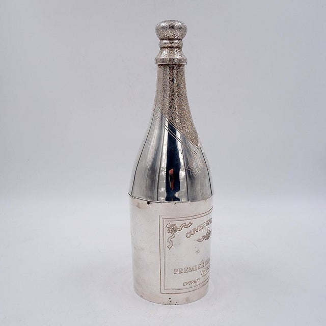 Silver Plated Champagne Bottle from Parks of London For Sale - Image 10 of 16