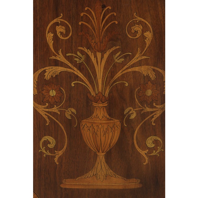 Karges Walnut Inlaid 1 Drawer Server Cabinet For Sale - Image 17 of 18