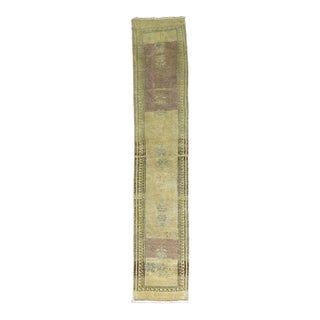 Vintage Narrow Turkish Runner - 1'5" x 7'1" For Sale