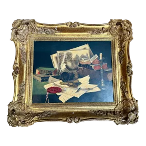 Framed Still Life Oil Painting by Bert