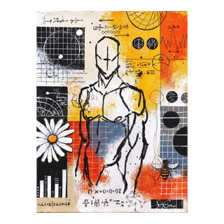 Protocol 27 - Original Contemporary Neo-Expressionist Mixed Media Painting on Canvas by Soren Grau For Sale