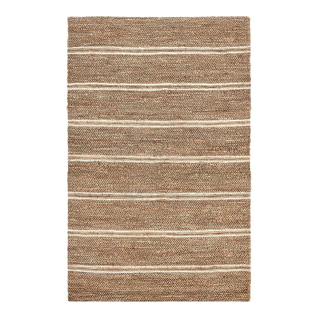 Barcelona Ivory Stripe Rug - 9 X 12 For Sale