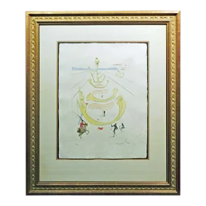 Salvador Dali "Masque De La Mort" Hand Signed Engraving on Japon Paper Obo #79