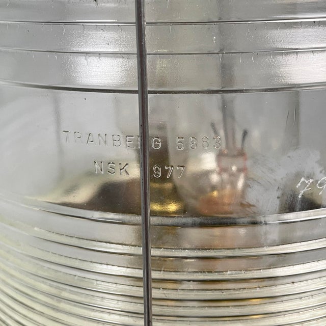 Metal Mid-Century Modern Italian Ships Lamp in Wood, Glass and Metal, 1950s For Sale - Image 7 of 18