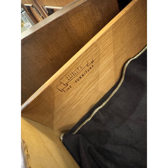 Brown White Fine Furniture Sideboard For Sale - Image 8 of 12