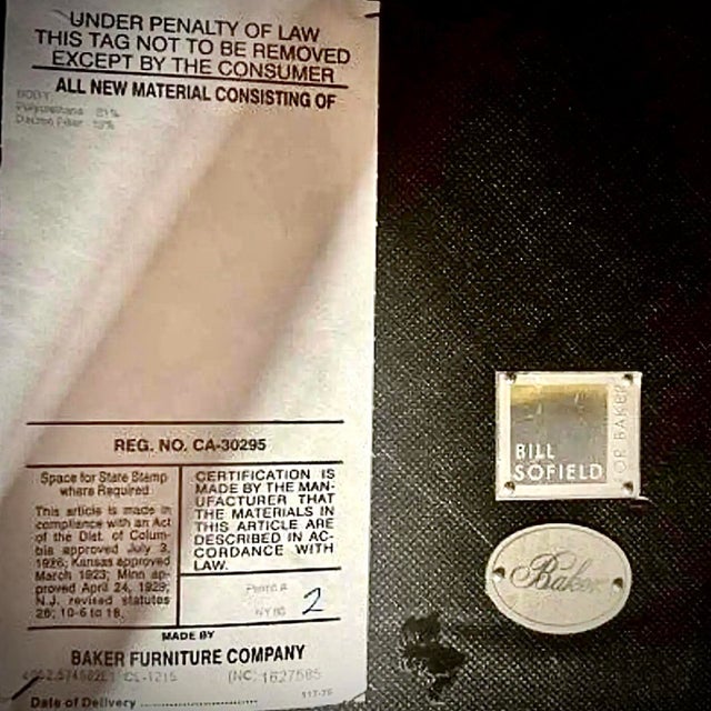 2010s Baker Furniture Porter Coffee Table Ottoman by Bill Sofield For Sale - Image 5 of 5