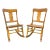 Vintage Child Size Oak Rocking Chairs - Pair For Sale