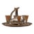 Mid-20th Century Havstad Scandinavian Modern Pewter Decanter and Cordial Set — 8 Pieces For Sale