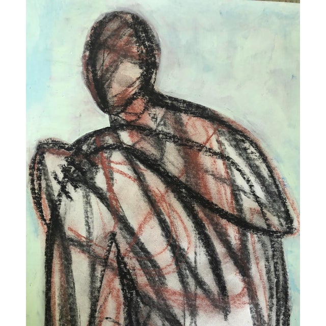 Original one of a kind artwork by Cassandra, charcoal, chalk pastel and acrylic paint on archival paper.