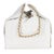 Chanel White Quilted Caviar Large Chanel 25 Hobo Handbag For Sale - Image 4 of 9