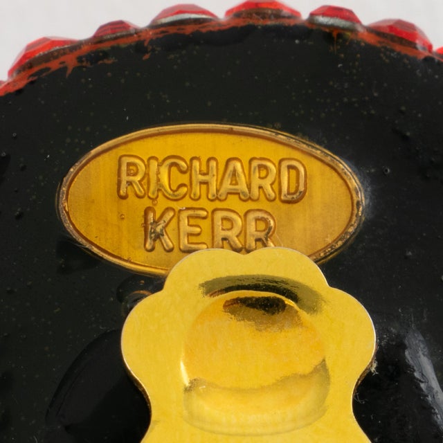 Richard Kerr Multicolor Jeweled Clip-on Earrings For Sale In Atlanta - Image 6 of 8