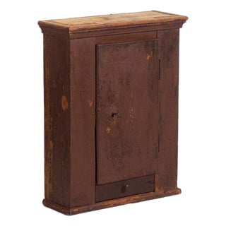 Antique Lacquered Cabinet in Pine Wood, Central Europe, 1900 For Sale