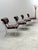 A beautiful and very rare set of four Tucroma chairs in soft brown leather and a chrome frame by Guido Faleschini for...