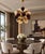 21st Century Ventiquattro Natural Brass Mixed Murano Sputnik Chandelier by Fabio LTD For Sale - Image 6 of 6