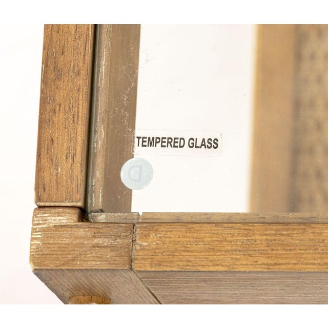 Modern Glass Top Side Tables, Pair For Sale - Image 4 of 5