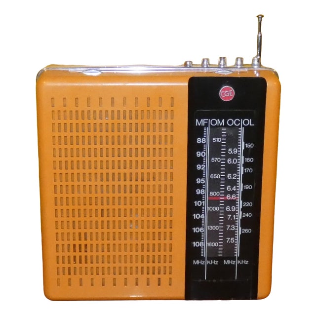 Portable Radio from CGE, Italy, 1970s For Sale
