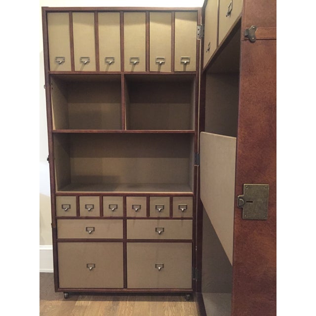 Mayfair Steamer Trunk Secretary | Chairish