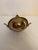 Mid 20th Century Ornate Embossed Brass Roll-Top Caviar Server For Sale - Image 4 of 9