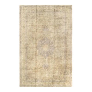 1900 - 1909 Beige Fine Turkish Antique Tabriz For Sale