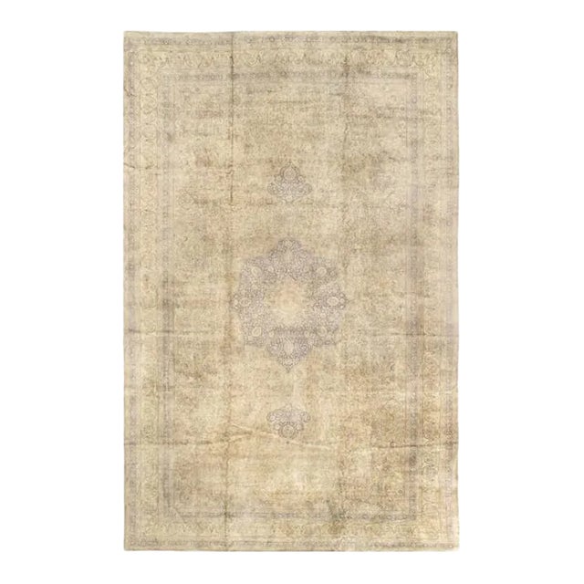 1900 - 1909 Beige Fine Turkish Antique Tabriz For Sale