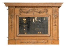 Example of Georgian Mantel and Fireplace Mirrors