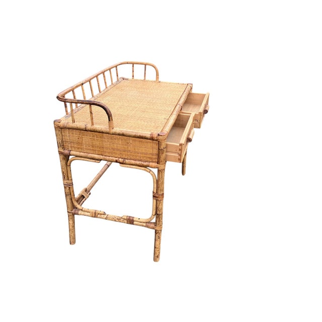 Rattan Wicker Desk For Sale - Image 13 of 18