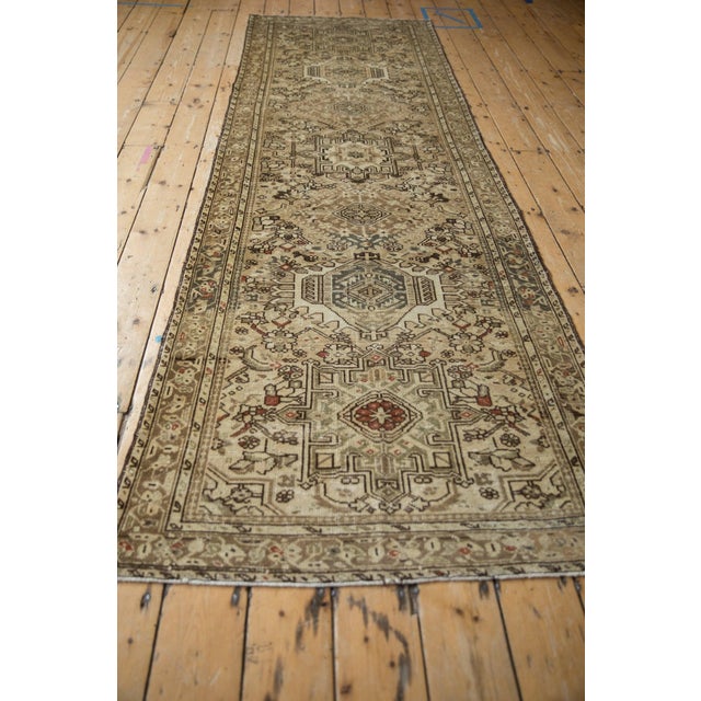 Old New House Vintage Distressed Karaja Rug Runner - 3'5" X 10'6" For Sale - Image 4 of 8
