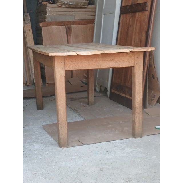 Antique Farmhouse Table in Oak, 1850s For Sale - Image 4 of 5