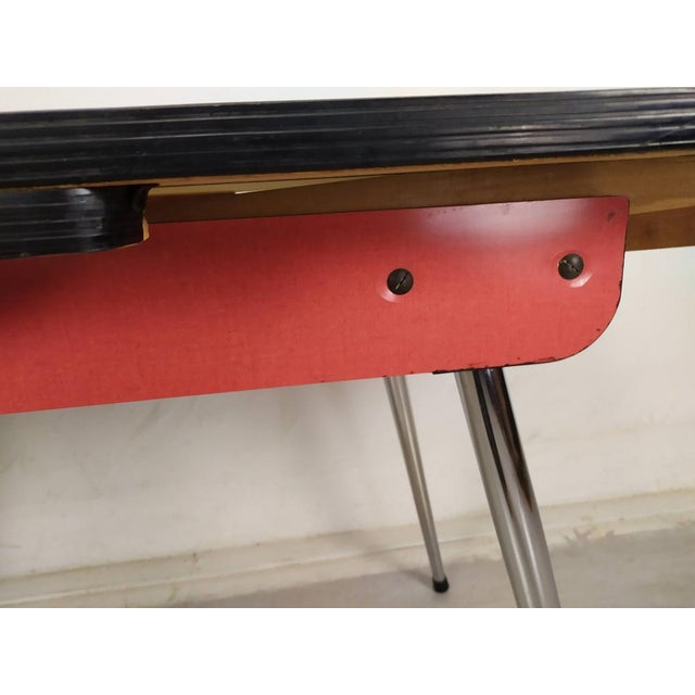 Metal Vintage Formica Extentable Table, 1960s For Sale - Image 7 of 18
