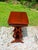 Late 19th Century Antique Mahogany Empire Victorian Gothic Revival Trestle Lyre Nightstand Table For Sale - Image 5 of 18