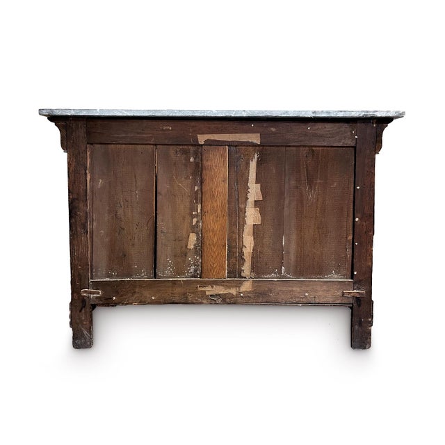 Mid 19th Century Commode With Marble Top For Sale - Image 4 of 7