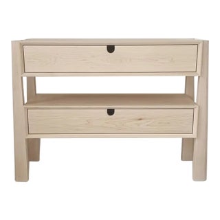 Custom Oak Bedside Table For Sale