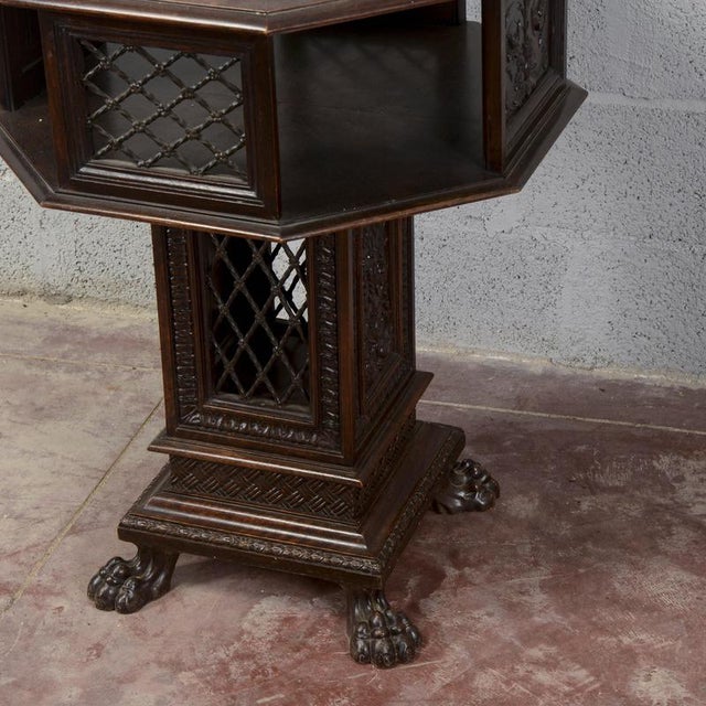 AntiqueMaggini Swivel Coffee Table with Removable Glass Top, 1800s For Sale - Image 17 of 18