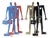 Coen Blankwaard, Figurative Composition, 1990s, Metal, Set of 4 For Sale