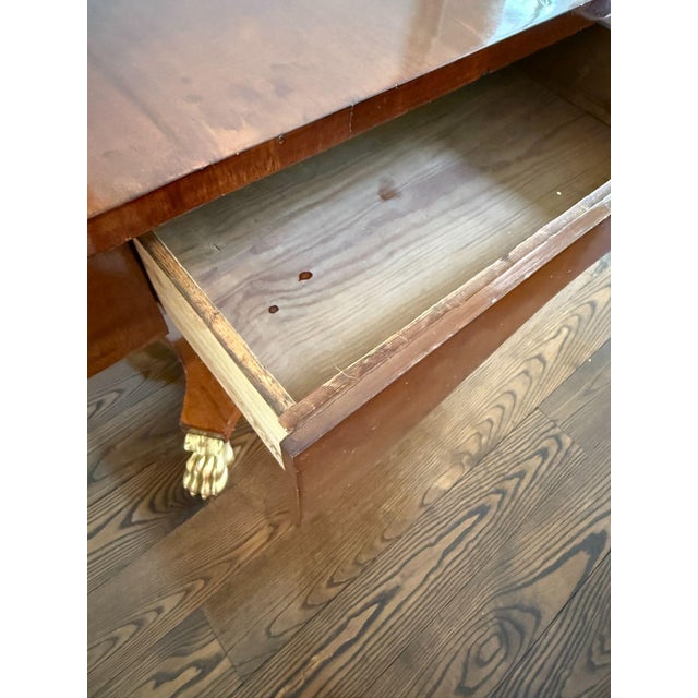 Early 20th Century Karl Johan Biedermeier Style Drop Leaf Salon Accent Table For Sale - Image 5 of 17