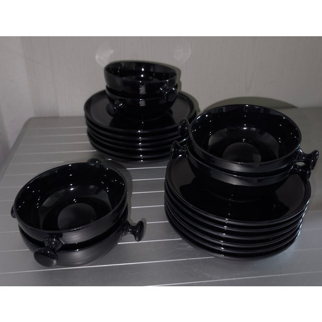 Black Tea Service Zen by Colani for Friesland, 1980s, Set of 23 For Sale - Image 4 of 7