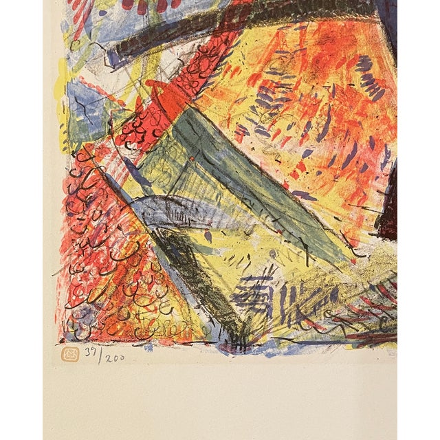 Modern 1968 Frank Rubin Modern Lithograph For Sale - Image 3 of 4