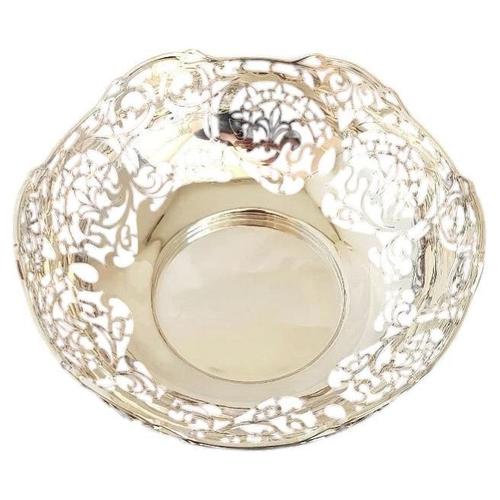 Antique Sterling Silver Fruit from Bowl Hawksworth, Eyre & Co, 1920s For Sale - Image 14 of 14