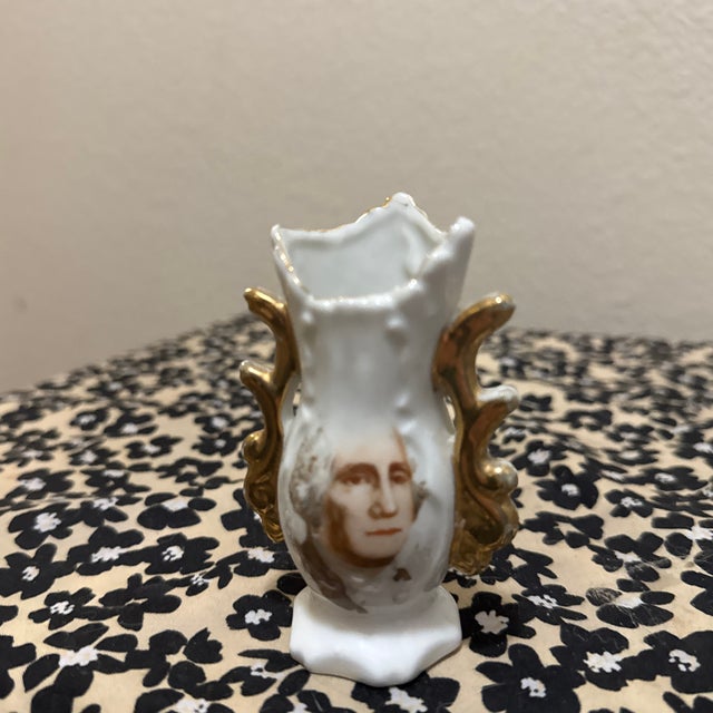 Miniature George Washington Toothpick Holder For Sale - Image 4 of 8