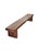 Sculptural Lychee Wood Long Bench Stunning Wood Textures, Modern Organic For Sale - Image 6 of 9
