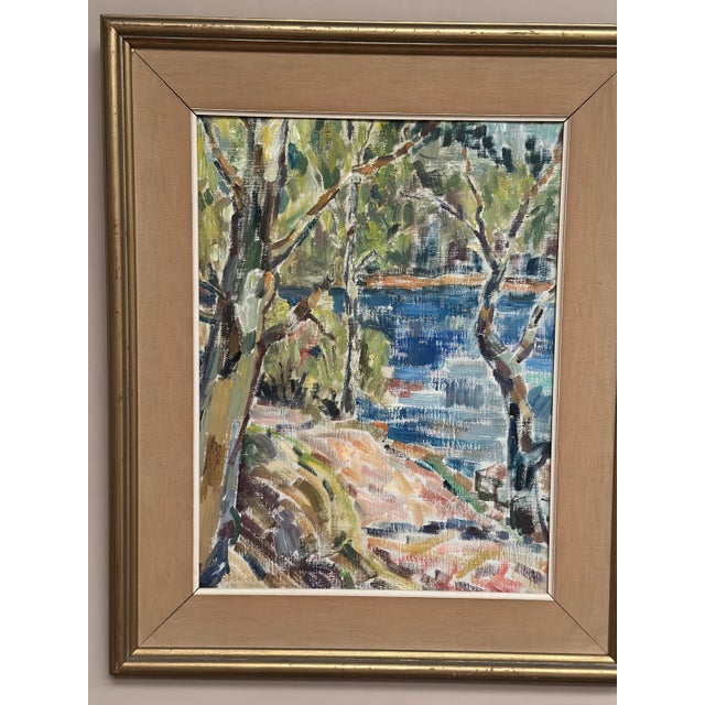 Landscape Nature, 1950s, Oil Painting on Canvas, Framed For Sale - Image 12 of 18