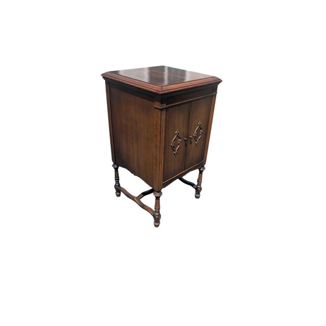 Horner-Kelly for Brunswick Repurposed Antique Phonograph Cabinet With Storage Drawers For Sale - Image 12 of 12
