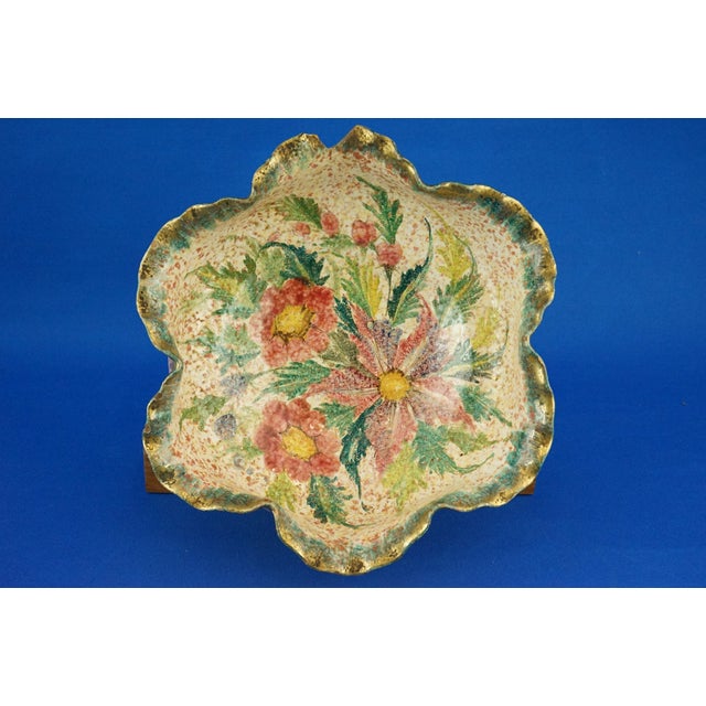 Vintage Italian Ceramic Bowl Centerpiece by Saca Sesto Fiorentino, 1940s For Sale - Image 12 of 18