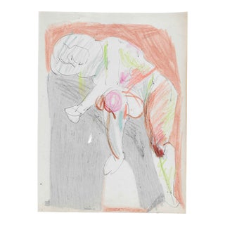 1950s Paul McCarron Mid-Century Figure Drawing For Sale