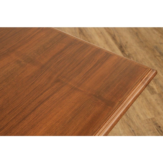 Antique Italian Renaissance Revival Carved Walnut Library Table For Sale - Image 10 of 12