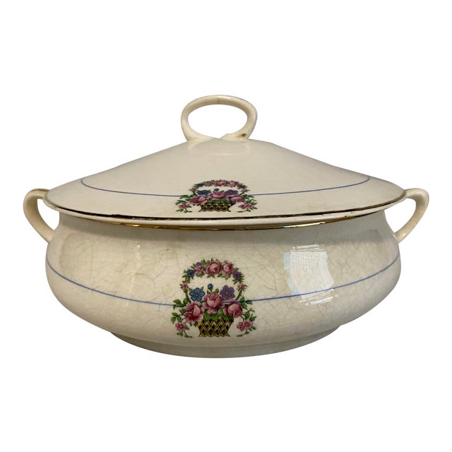 Vintage Vegetable Bowl With Lid Chairish