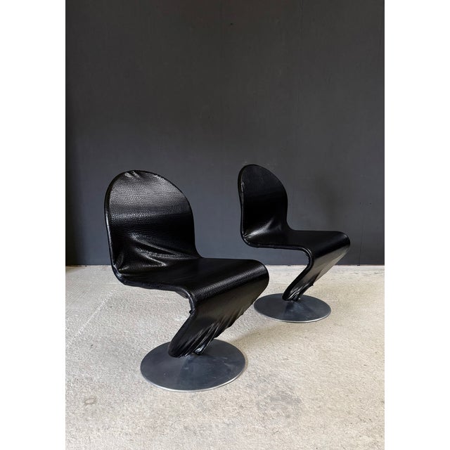 Mid-Century Modern System 123 Dining Chairs by Verner Panton for Fritz Hansen, 1960s, Set of 2 For Sale - Image 6 of 18