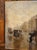 French Antique Parisian Street Scene Oil on Canvas Painting of Porte Saint-Martin, 1913 For Sale - Image 3 of 16