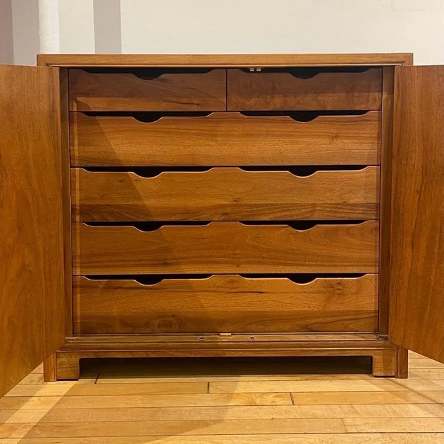 Brown Mid 20th Century Michael Taylor for Baker Far East Collection Dresser Chests - Set of 2 For Sale - Image 8 of 12